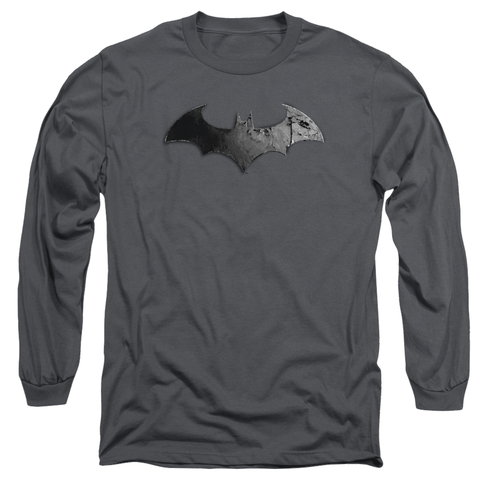 Batman - Arkham Bat Logo - Men's Long Sleeve T-Shirt Men's Long Sleeve T-Shirt Batman