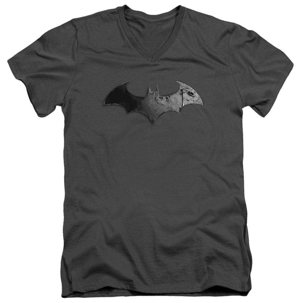 Batman - Arkham Bat Logo - Men's V-Neck T-Shirt Men's V-Neck T-Shirt Batman