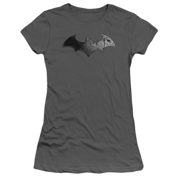 Batman - Arkham Bat Logo - Juniors T-Shirt Juniors T-Shirt Batman