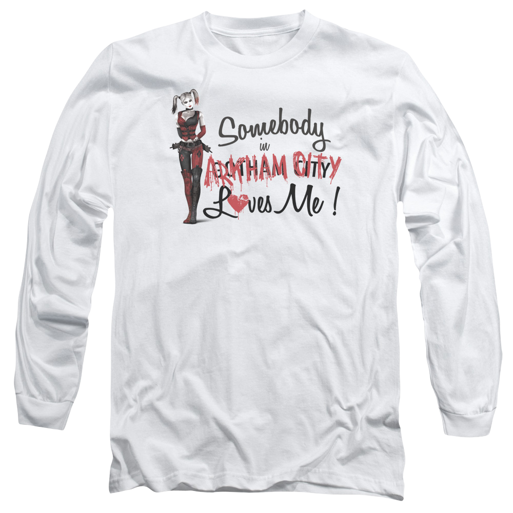 Batman - Arkham Somebody Loves Me - Men's Long Sleeve T-Shirt Men's Long Sleeve T-Shirt Batman