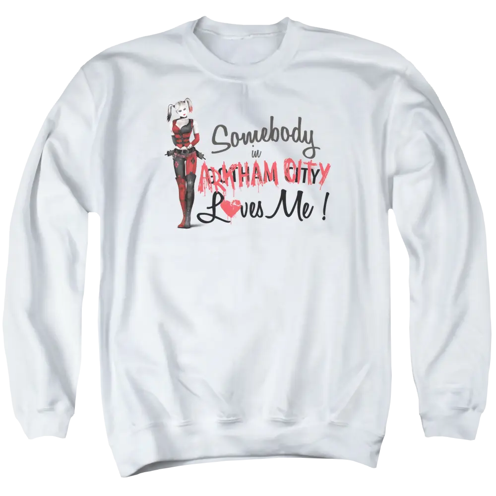 Batman - Arkham Somebody Loves Me - Men's Crewneck Sweatshirt Batman
