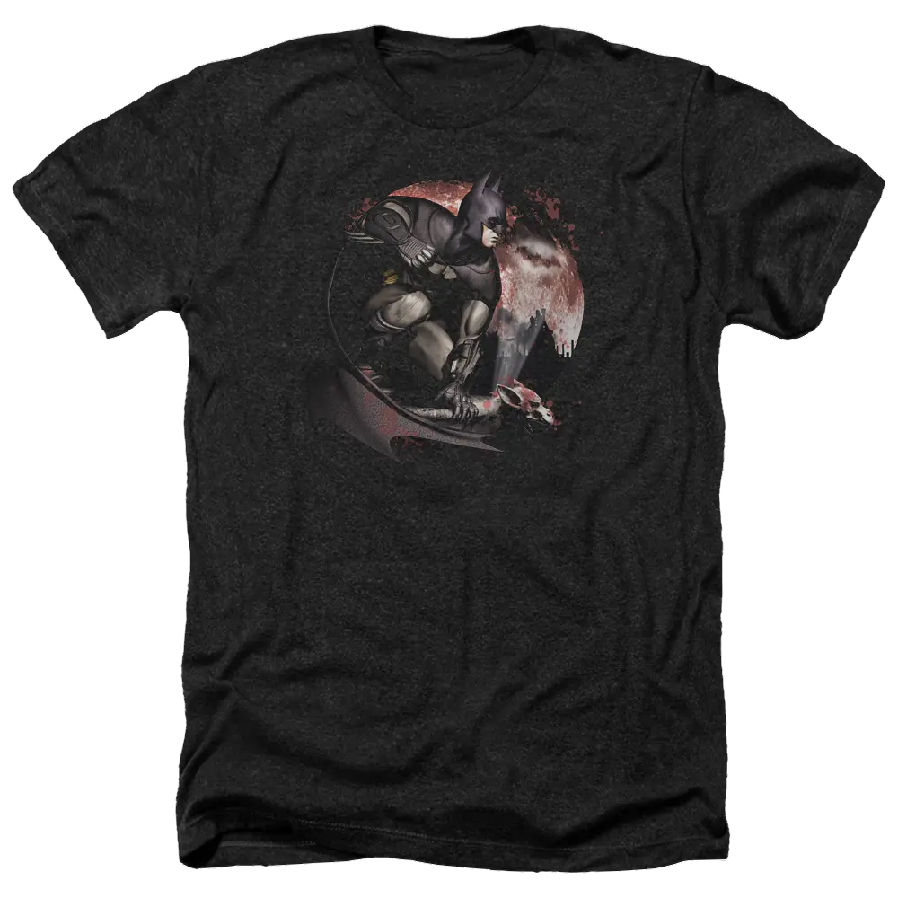 Batman - Arkham Blood Moon - Men's Heather T-Shirt Batman