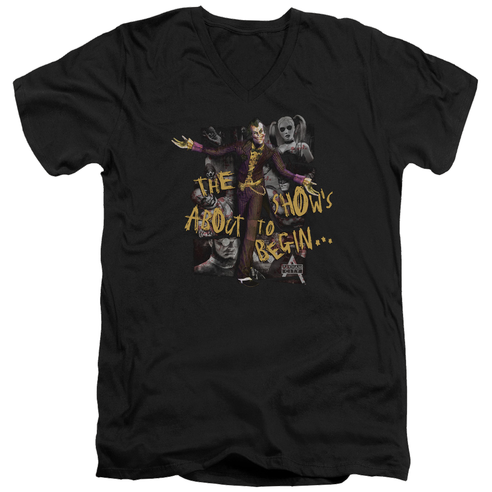 Batman - Arkham About To Begin - Men's V-Neck T-Shirt Men's V-Neck T-Shirt Batman