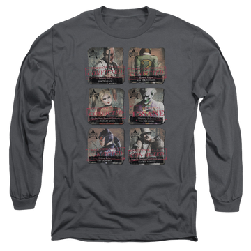 Batman - Arkham Arkham Lineup - Men's Long Sleeve T-Shirt Men's Long Sleeve T-Shirt Batman