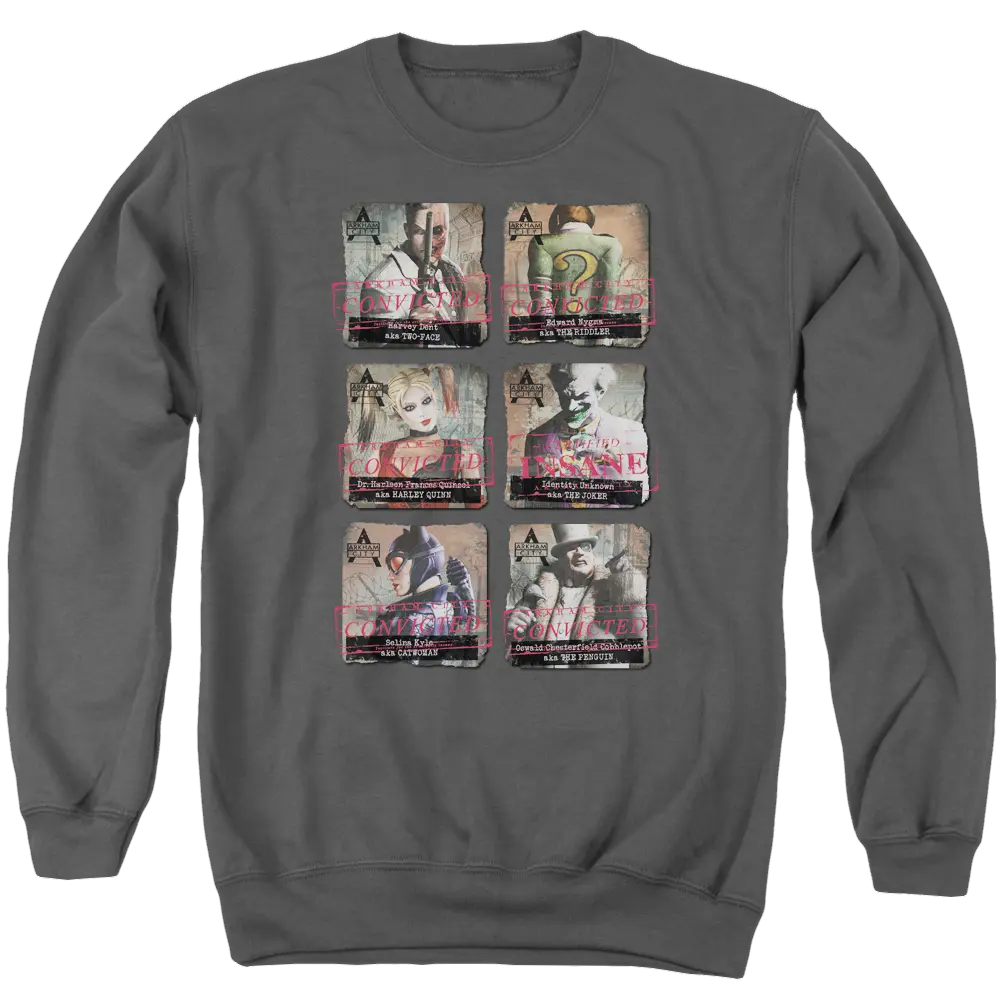 Batman - Arkham Arkham Lineup - Men's Crewneck Sweatshirt Batman
