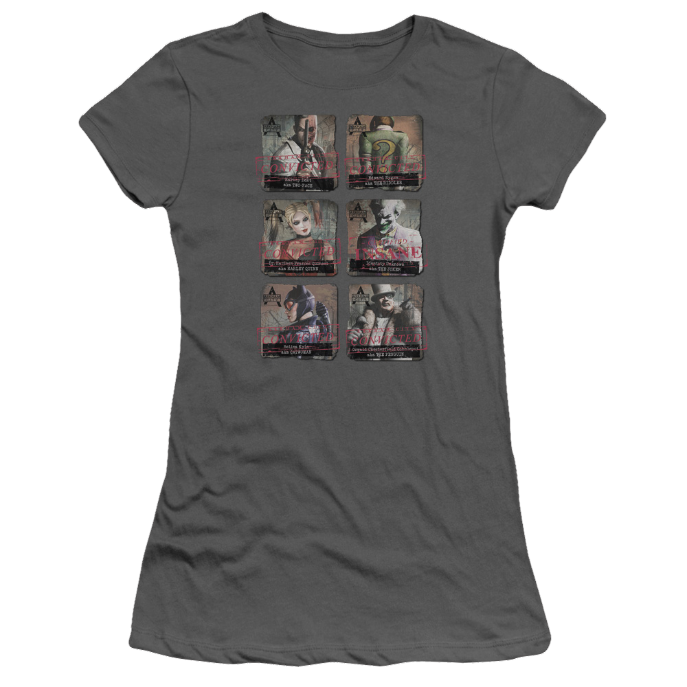 Batman - Arkham Arkham Lineup - Juniors T-Shirt Juniors T-Shirt Batman