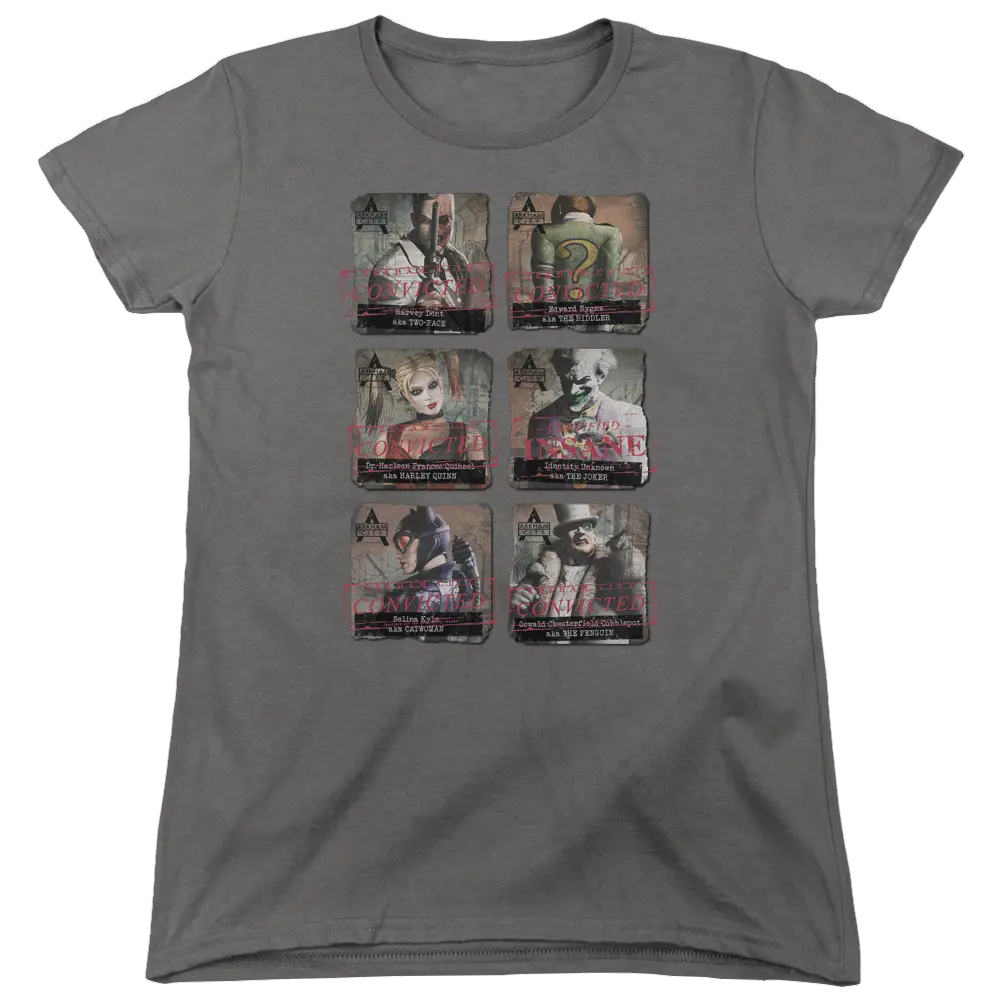 Batman - Arkham Arkham Lineup - Women's T-Shirt Batman