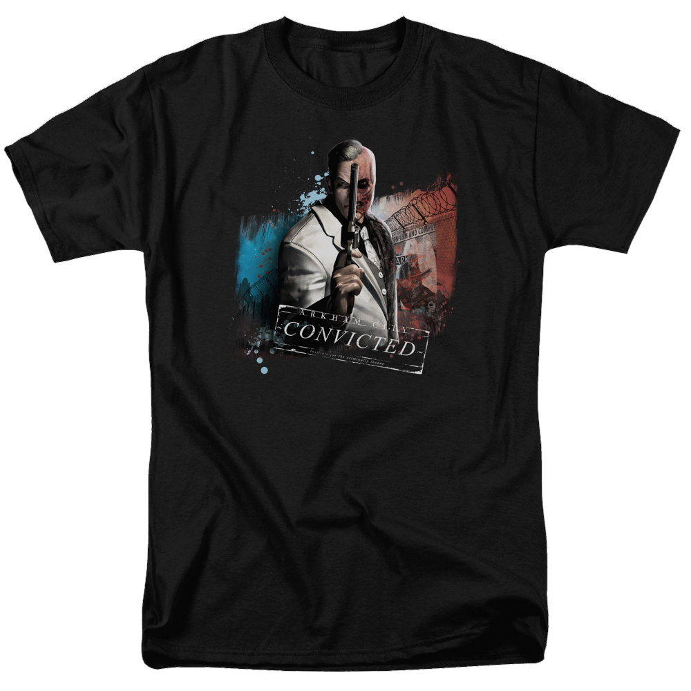 Batman - Arkham Two Face - Men's Regular Fit T-Shirt Men's Regular Fit T-Shirt Batman