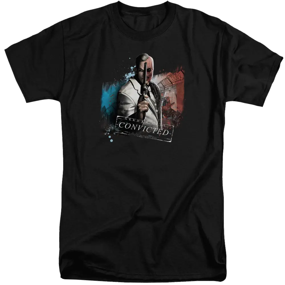 Batman - Arkham Two Face - Men's Tall Fit T-Shirt Batman