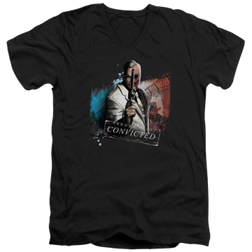 Batman - Arkham Two Face - Men's V-Neck T-Shirt Men's V-Neck T-Shirt Batman