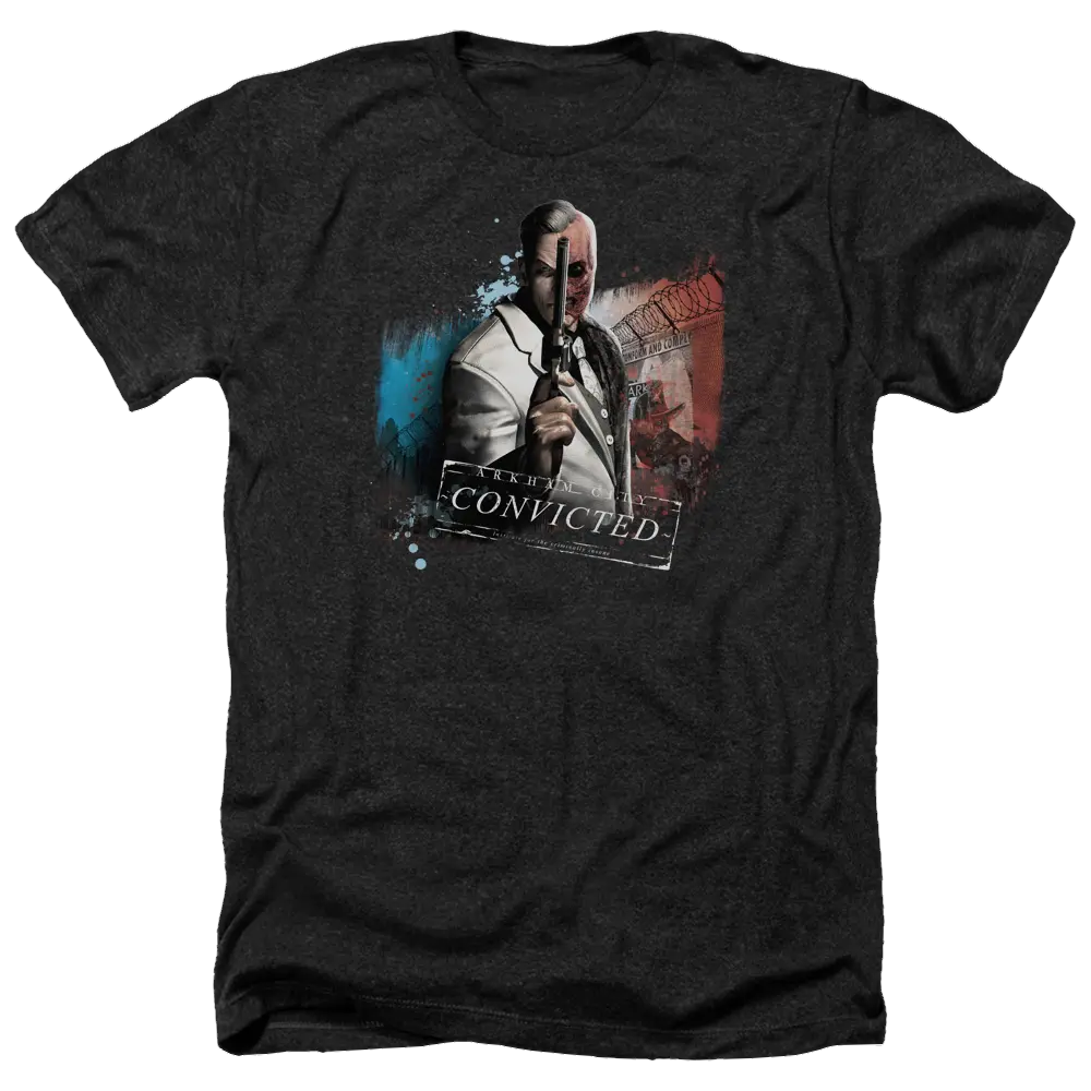 Batman - Arkham Two Face - Men's Heather T-Shirt Batman