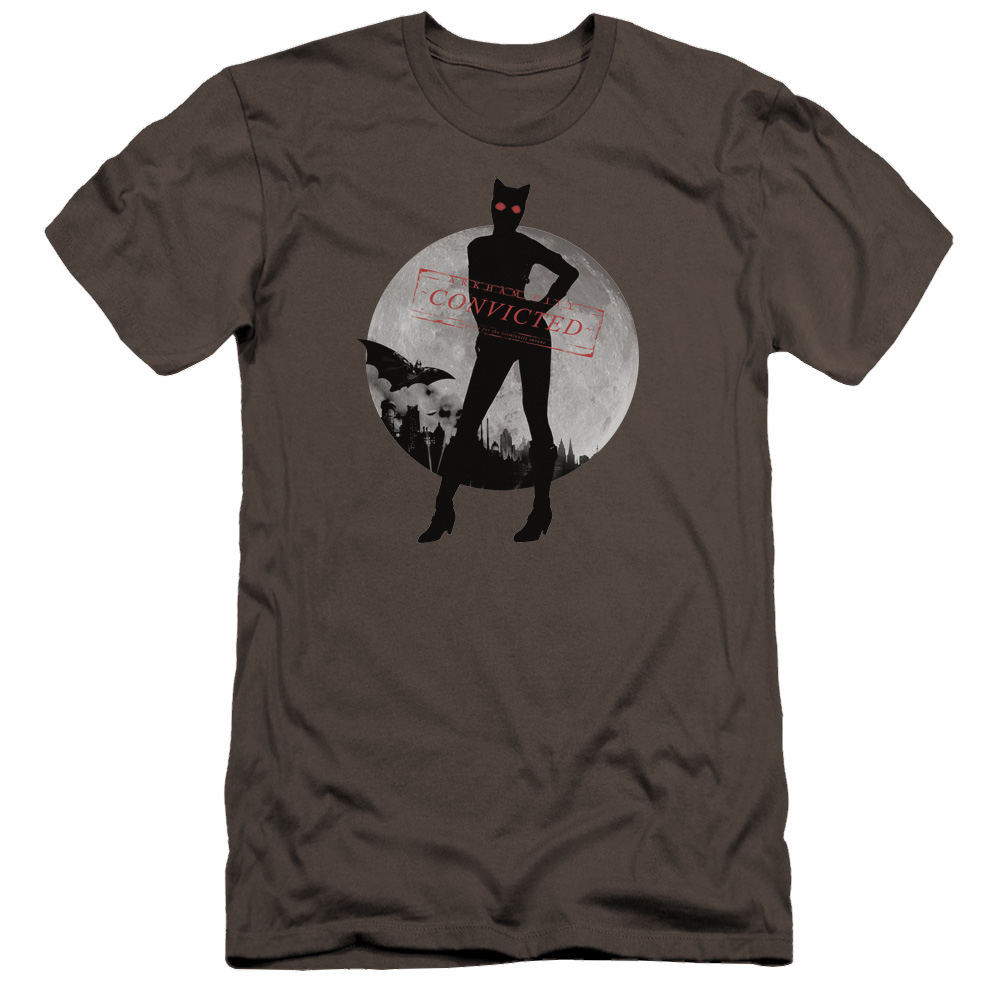 Batman - Arkham Catwoman Convicted - Men's Premium Slim Fit T-Shirt Men's Premium Slim Fit T-Shirt Catwoman