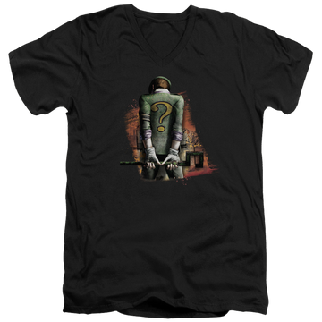 Batman - Arkham Riddler Convicted - Men's V-Neck T-Shirt Men's V-Neck T-Shirt Batman