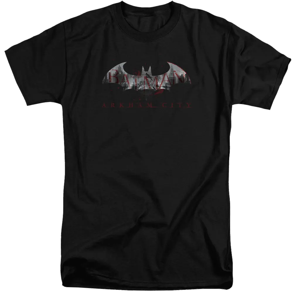 Batman - Arkham Bat Fill - Men's Tall Fit T-Shirt Batman
