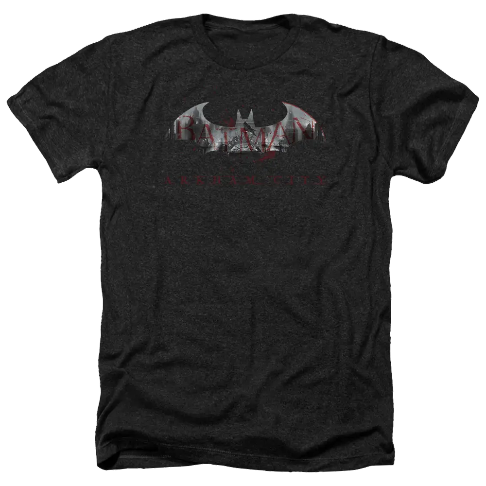 Batman - Arkham Bat Fill - Men's Heather T-Shirt Batman