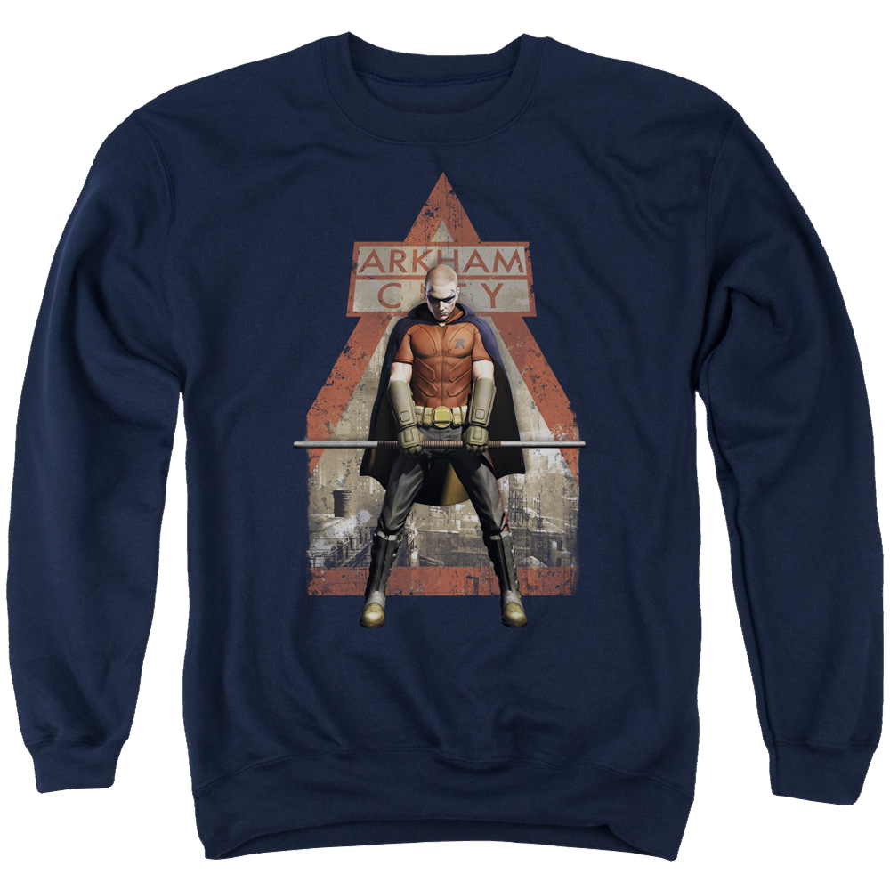 Batman - Arkham Arkham Robin - Men's Crewneck Sweatshirt Men's Crewneck Sweatshirt Batman