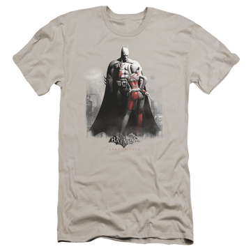Batman - Arkham Harley And Bats - Men's Premium Slim Fit T-Shirt Men's Premium Slim Fit T-Shirt Harley Quinn
