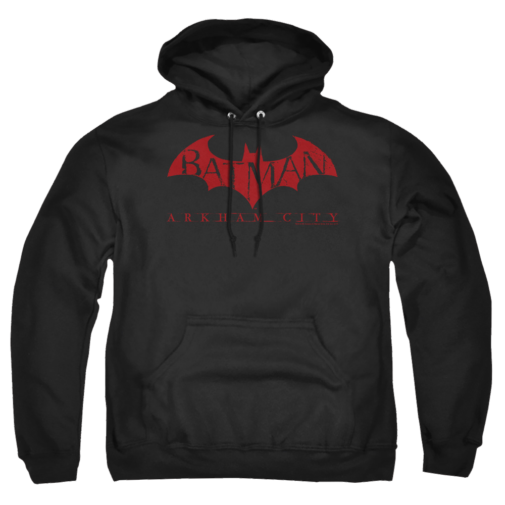 Batman - Arkham Red Bat - Pullover Hoodie Pullover Hoodie Batman