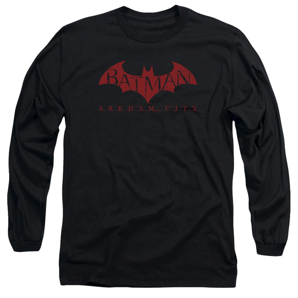 Batman - Arkham Red Bat - Men's Long Sleeve T-Shirt Men's Long Sleeve T-Shirt Batman