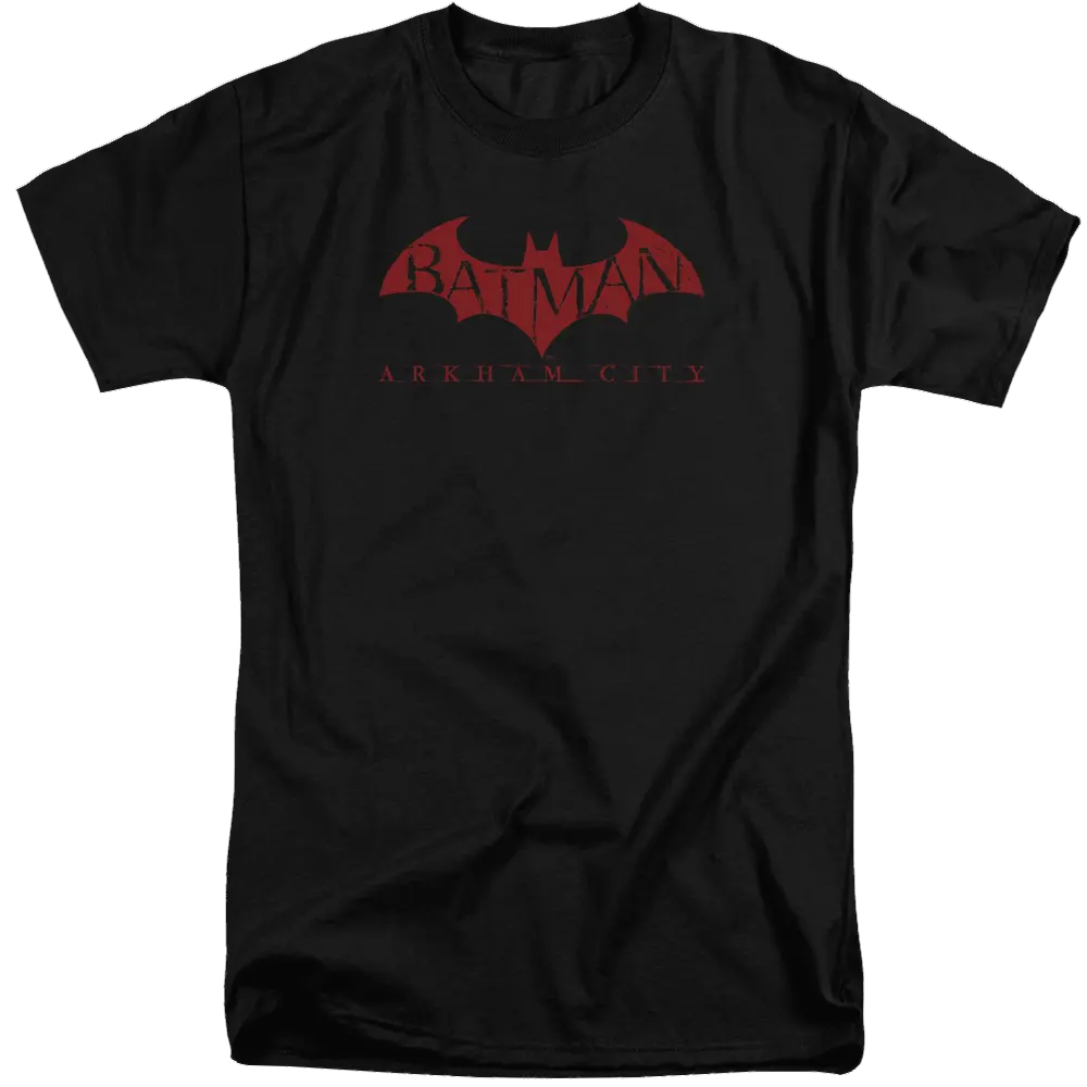 Batman - Arkham Red Bat - Men's Tall Fit T-Shirt Batman