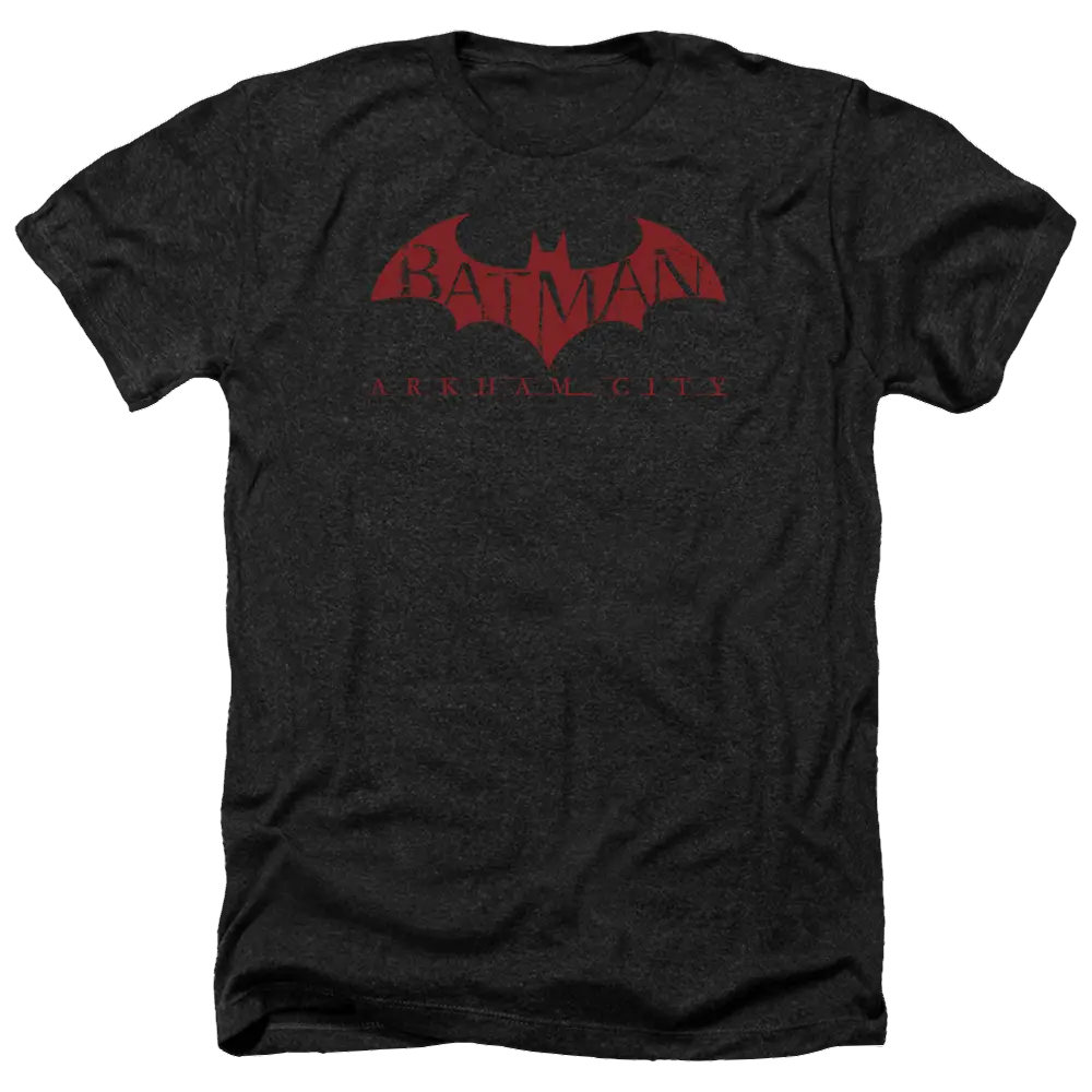 Batman - Arkham Red Bat - Men's Heather T-Shirt Batman