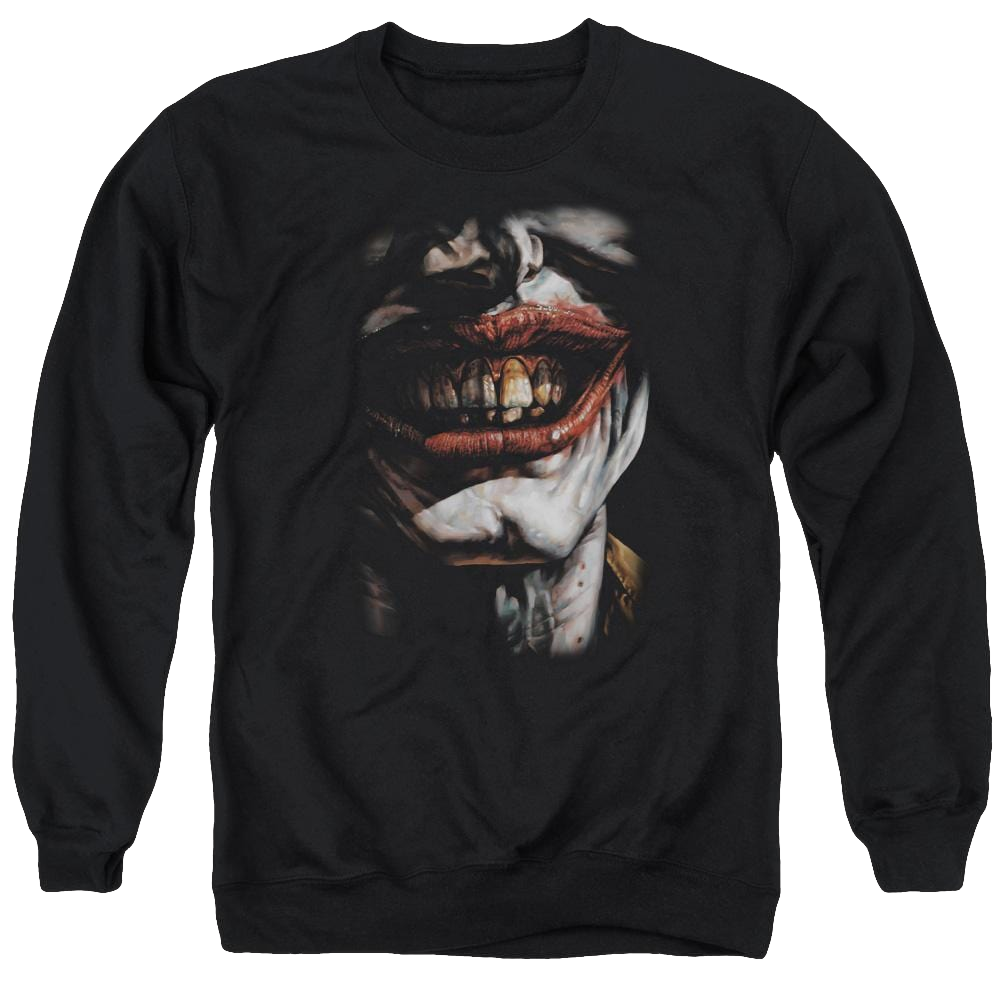 Batman Smile Of Evil - Men's Crewneck Sweatshirt Men's Crewneck Sweatshirt Batman