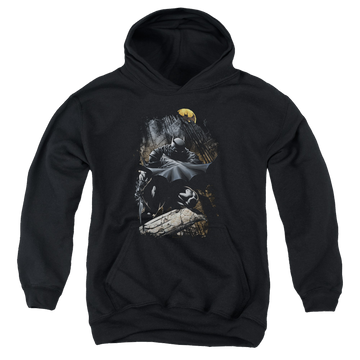 DC Batman Sweeping Cape - Youth Hoodie Youth Hoodie (Ages 8-12) Batman