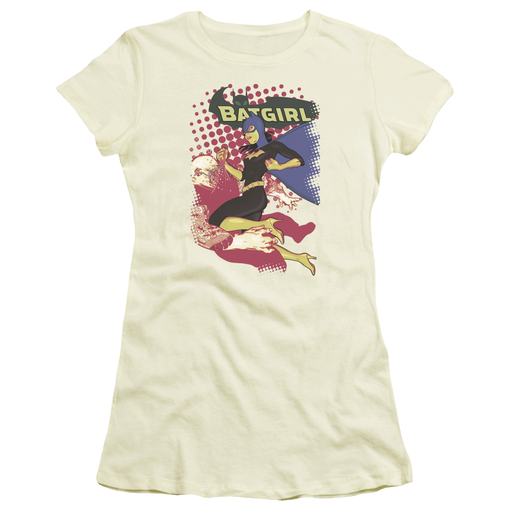 Batman Batgirl Crunch - Juniors T-Shirt Juniors T-Shirt Batman