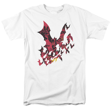 White men's regular fit t-shirt with Batman Broken City graphic