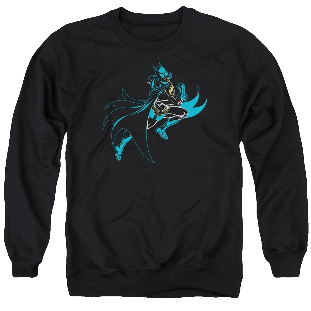 Batman Neon Batman - Men's Crewneck Sweatshirt Men's Crewneck Sweatshirt Batman