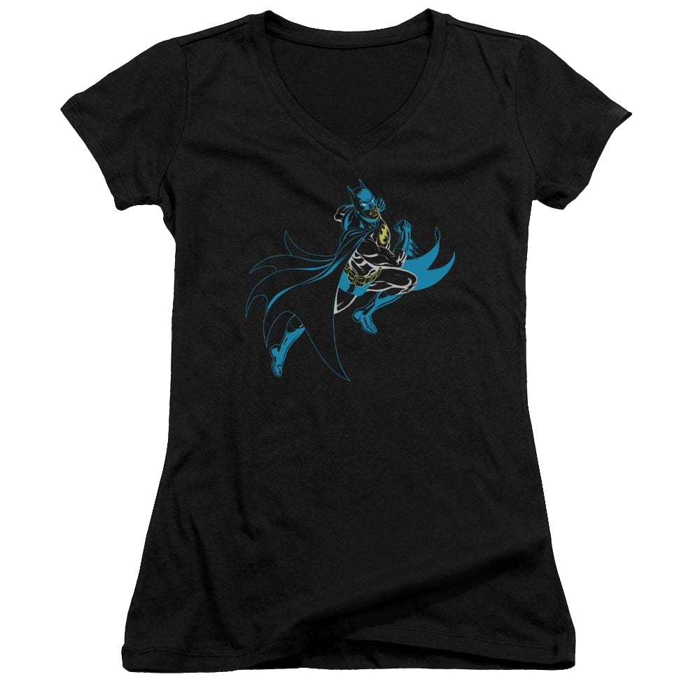Batman Neon Batman - Juniors V-Neck T-Shirt Juniors V-Neck T-Shirt Batman
