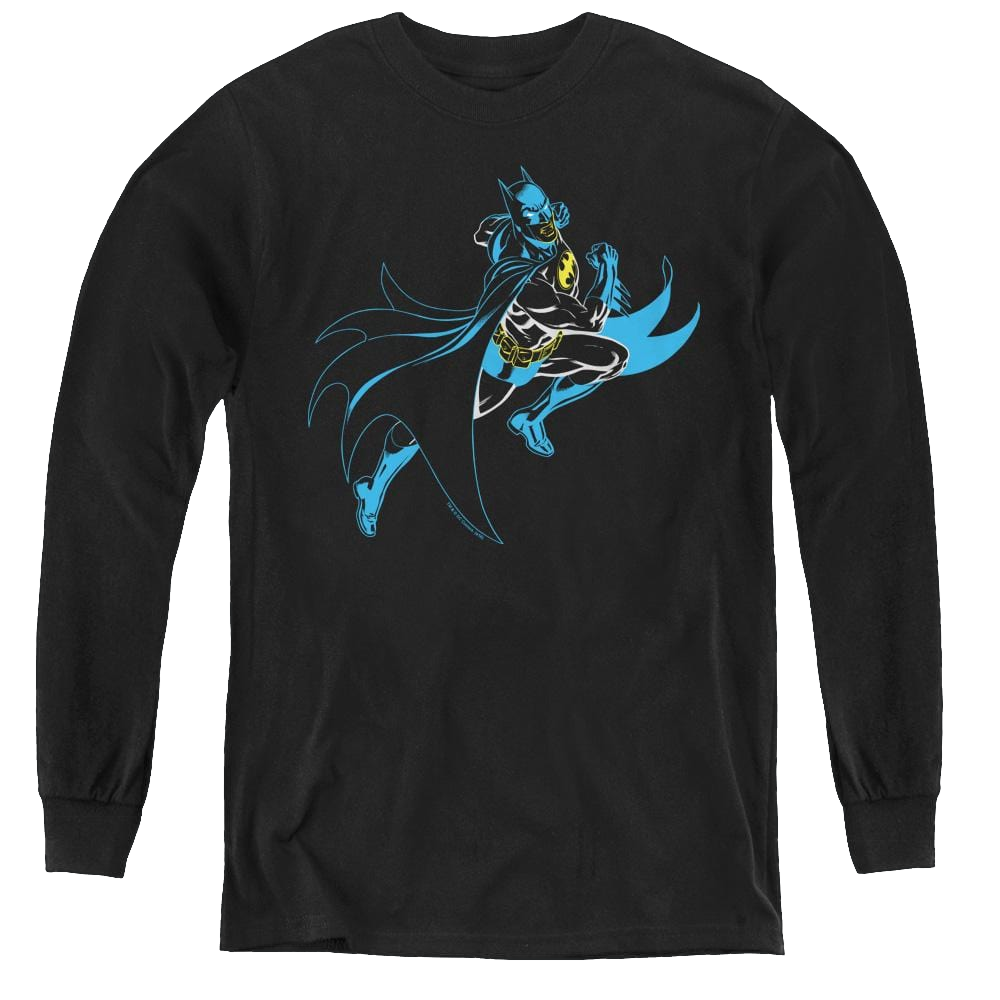 Dc Batman Neon Batman - Youth Long Sleeve T-Shirt Youth Long Sleeve T-Shirt Batman