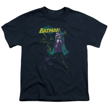 DC Batman Bat Spray - Youth T-Shirt Youth T-Shirt (Ages 8-12) Batman