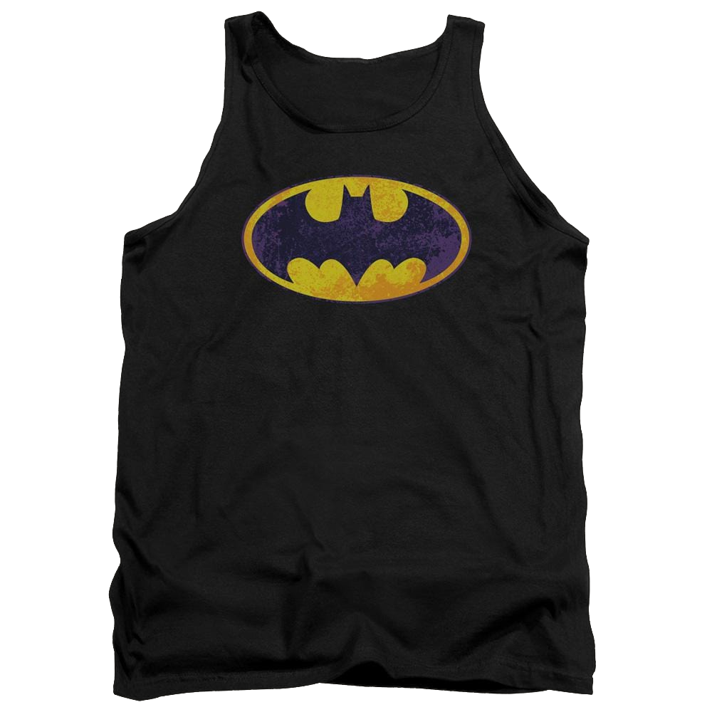 Batman Bm Neon Distress Logo Men's Tank Men's Tank Batman