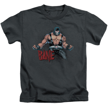 Charcoal kid's t-shirt for ages 4 to 7 with Bane Flex graphic