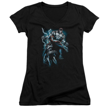 Batman Evil Rising - Juniors V-Neck T-Shirt Juniors V-Neck T-Shirt Bane
