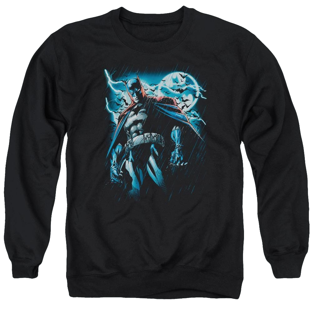 Batman Stormy Knight - Men's Crewneck Sweatshirt Men's Crewneck Sweatshirt Batman
