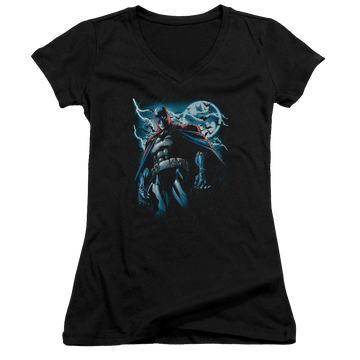 Batman Stormy Knight - Juniors V-Neck T-Shirt Juniors V-Neck T-Shirt Batman