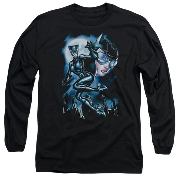 Batman Moonlight Cat - Men's Long Sleeve T-Shirt Men's Long Sleeve T-Shirt Catwoman