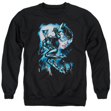Batman Moonlight Cat - Men's Crewneck Sweatshirt Men's Crewneck Sweatshirt Catwoman