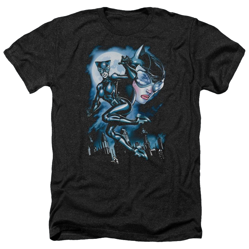 Batman Moonlight Cat - Men's Heather T-Shirt Men's Heather T-Shirt Catwoman