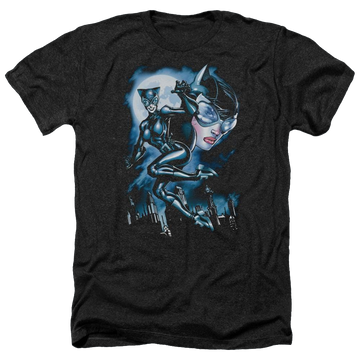 Batman Moonlight Cat - Men's Heather T-Shirt Men's Heather T-Shirt Catwoman