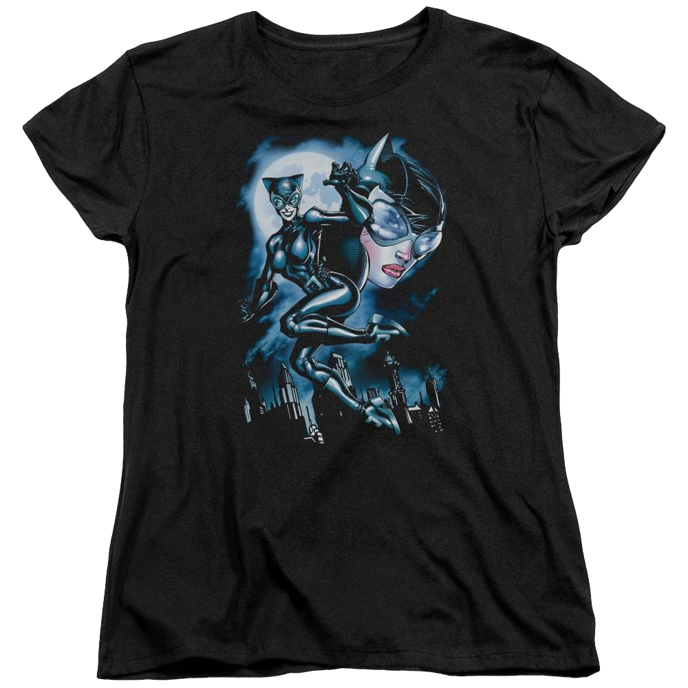 Batman Moonlight Cat - Women's T-Shirt Women's T-Shirt Catwoman