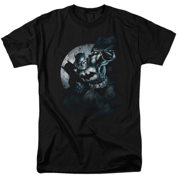 Black men's regular fit t-shirt with Batman Spotlight graphic