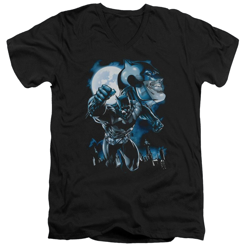 Batman Moonlight Bat - Men's V-Neck T-Shirt Men's V-Neck T-Shirt Batman