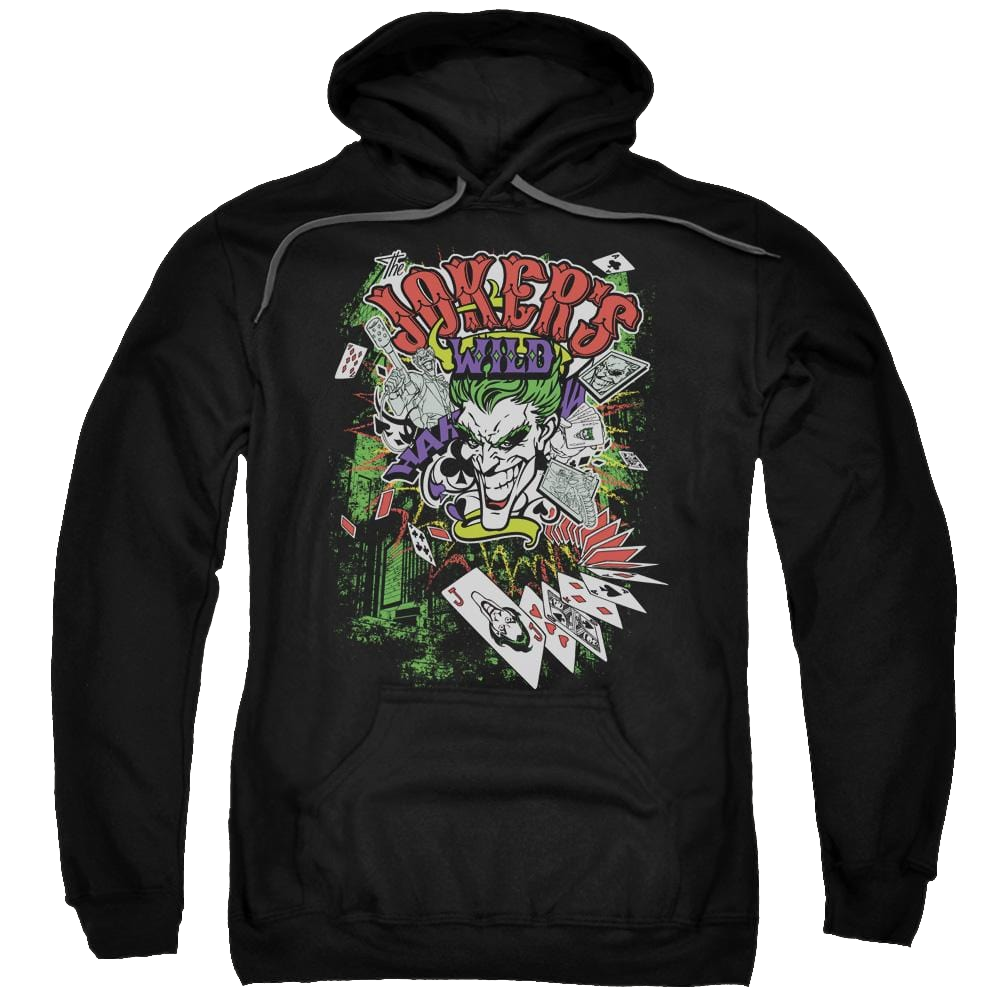 Batman Jokers Wild - Pullover Hoodie Pullover Hoodie Joker