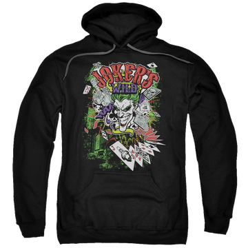 Batman Jokers Wild - Pullover Hoodie Pullover Hoodie Joker