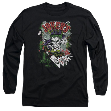 Batman Jokers Wild - Men's Long Sleeve T-Shirt Men's Long Sleeve T-Shirt Joker