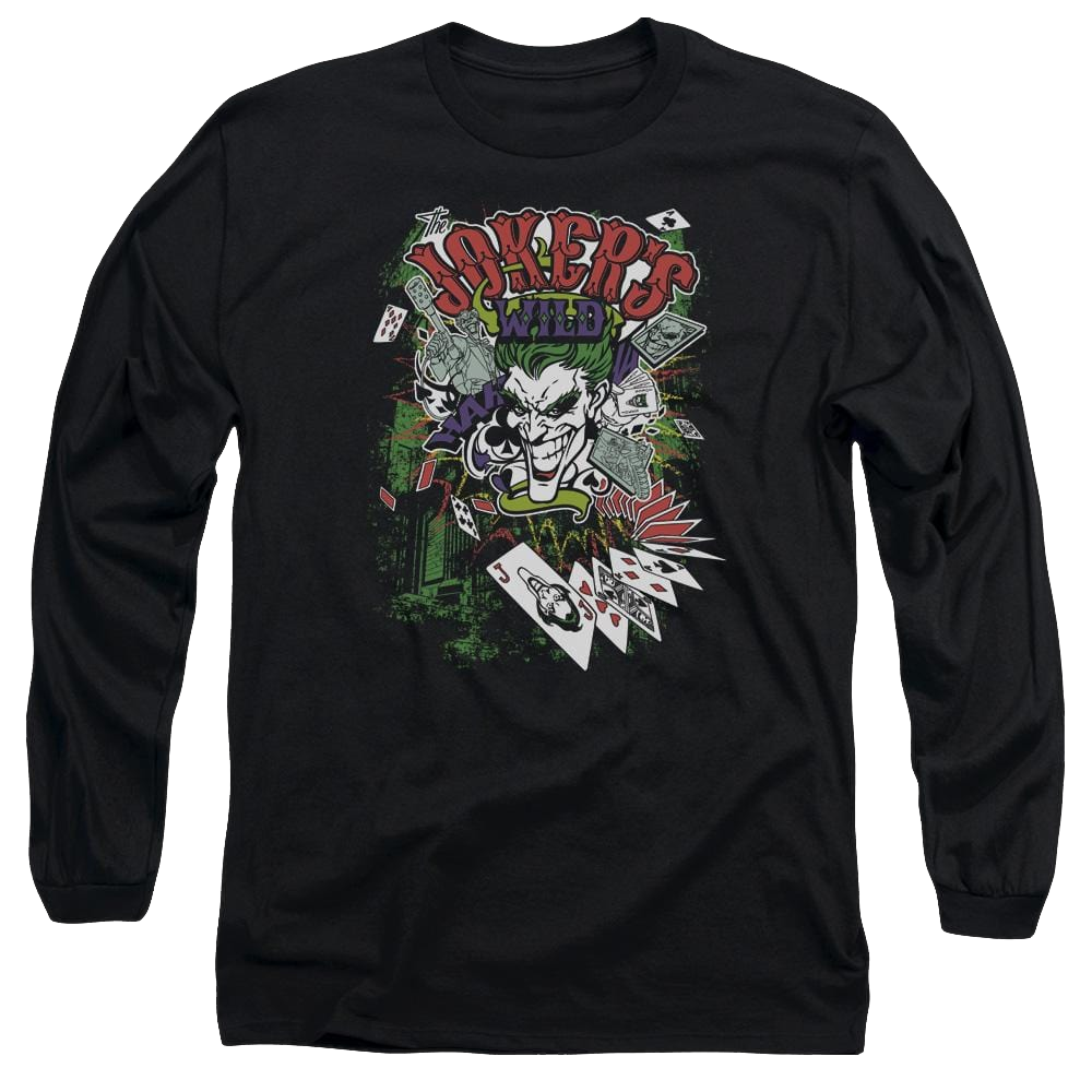 Batman Jokers Wild - Men's Long Sleeve T-Shirt Men's Long Sleeve T-Shirt Joker