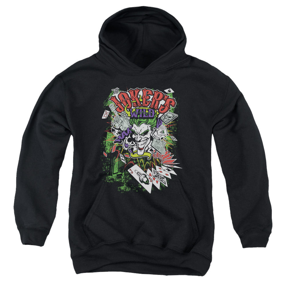 Joker, The Jokers Wild - Youth Hoodie Youth Hoodie (Ages 8-12) Joker